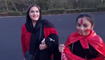 حضور پرشور زنان هوادار پرسپولیس در آزادی/فیلم

