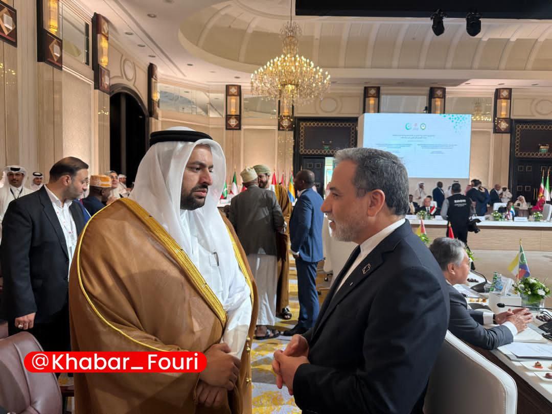 خوش و بش عراقچی با همتایان پیش از نشست دوحه