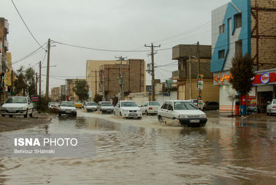 خیابان های زابل رودخانه شد