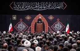 در مراسم عزاداری بیت رهبری چه کسانی بودند؟ 