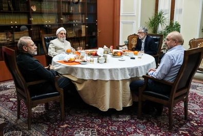 قالیباف میزبان ناطق نوری، حداد عادل و لاریجانی