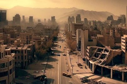حادثه وحشتناکی که در تهران رخ می‌دهد | عکس‌های ترسناک هوش مصنوعی از تهرانِ آینده!