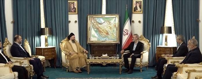 رایزنی حکیم و لاریجانی در تهران + فیلم