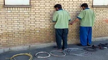 دستگیری سارقان کابل‌های بیمارستان سراوان